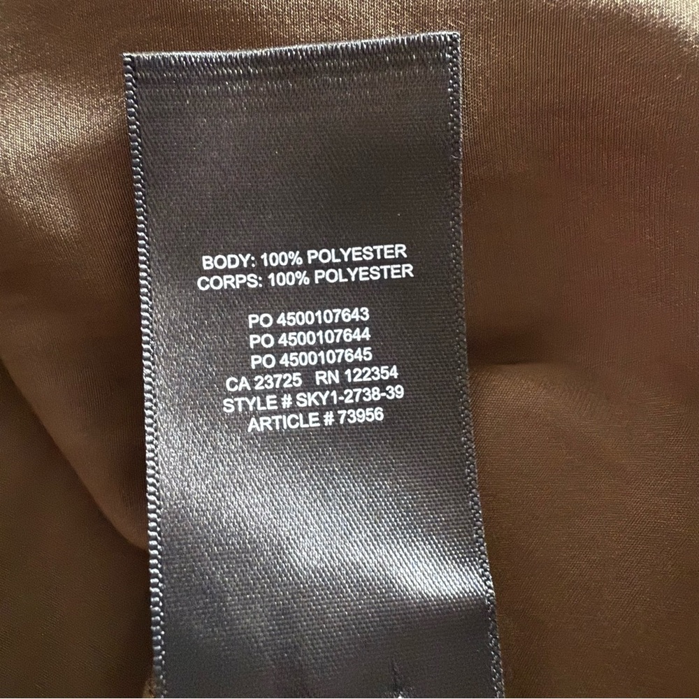 ARITZIA BABATON Ronan Silky Long Sleeve Shirt in Olive Green Size Small - Picture 6 of 6